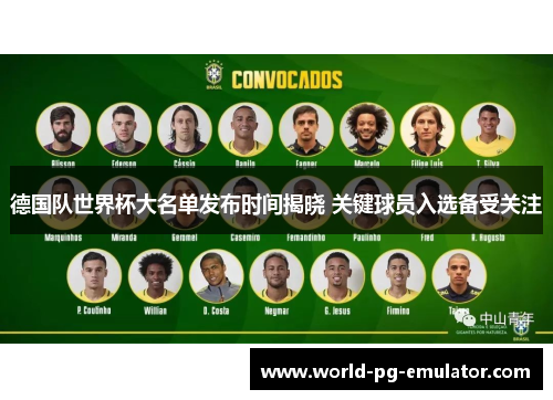 德国队世界杯大名单发布时间揭晓 关键球员入选备受关注